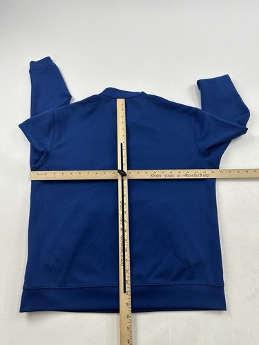 Pebble Beach Jacket Mens Medium Blue Full Zip Golf Casual Performance - Picture 5 of 7