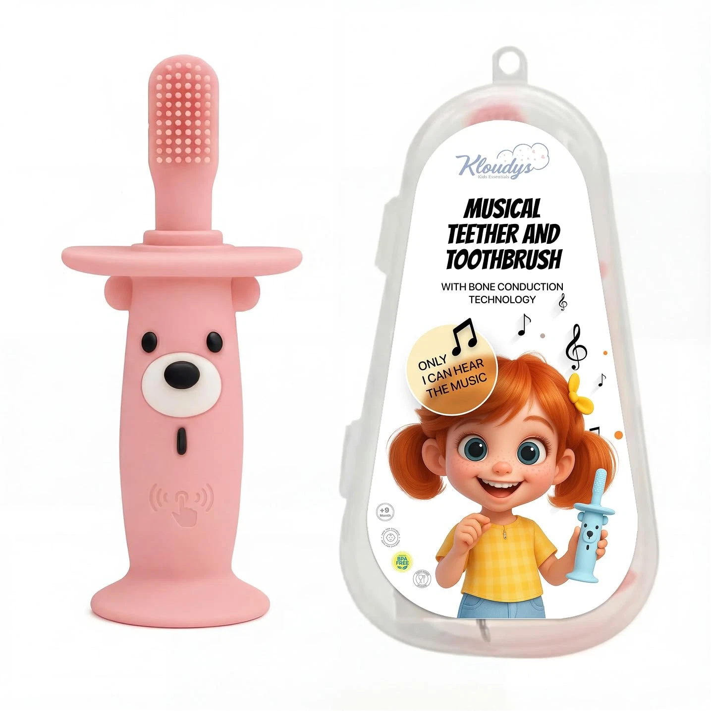 Vibrating Baby Teether & Toothbrush l Teething Relief & Bone Conduction Music...
Opens in a new wind