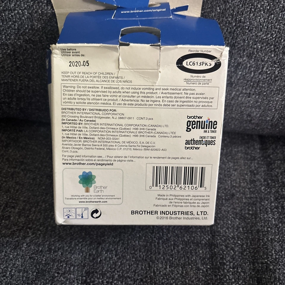 Cartuchos de tinta Brother LC61CL AMARILLO CIAN MAGENTA Plus extras caducidad: 11/2022 Foto 3 de 4