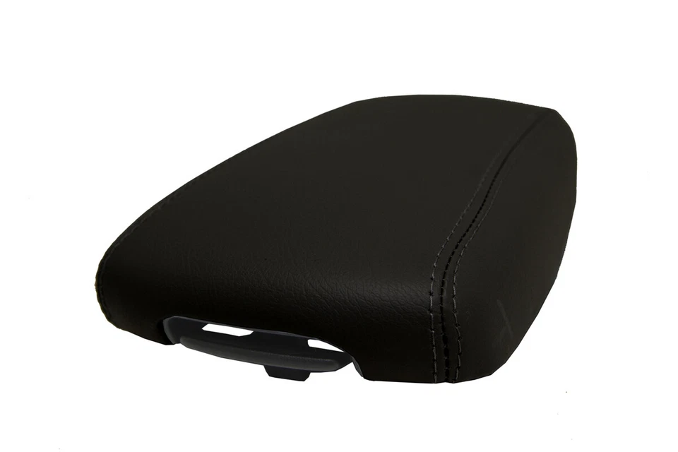 Se adapta a Kia Sportage 2017-2020 PVC cuero consola central tapa reposabrazos cubierta negra Foto 3 de 4