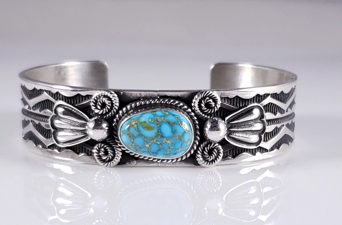 Andy Cadman Navajo Sterling Silver Stacker Cuff Bracelet Kingman