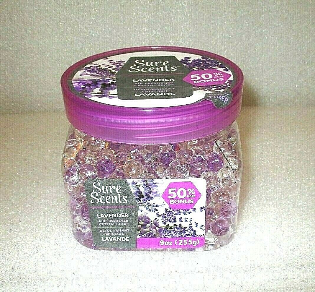 Sure Scents LAVENDER Air Freshener Crystal Beads Oz