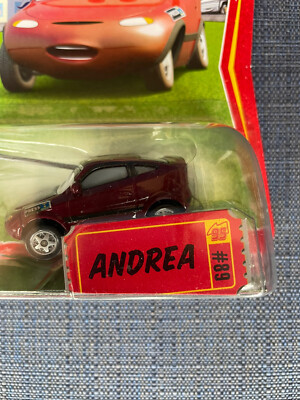 Disney PIXAR The World of Cars ANDREA #89 Race O Rama by Mattel