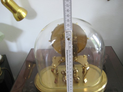 Kundo Jahresuhr Drehpendel Glas Messing mechanisch 6/53W34 - Bild 16 von 22