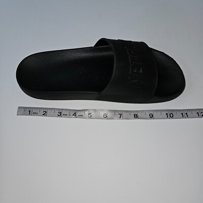NETFLIX Black Slides Sandals Shoes Size 42 (approx women display picture 3