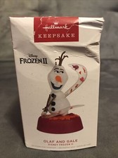  damaged Box Hallmark 2022 Olaf  Gale Frozen II Keepsake Xmas Ornament