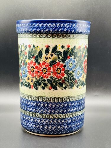 Unikat M. Starzyk Polish Pottery Utensil Holder Ceramika Artstyczna 2727 NEW - Picture 2 of 7