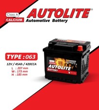 CAR BATTERY TOYOTA YARIS 063 45AH 420CCA 12V SMF WITH MAGIC EYE