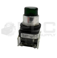 ALLEN BRADLEY 800T-QB10G /T PUSH BUTTON GREEN W/ 800T-XA /D CONTACT BLOCK