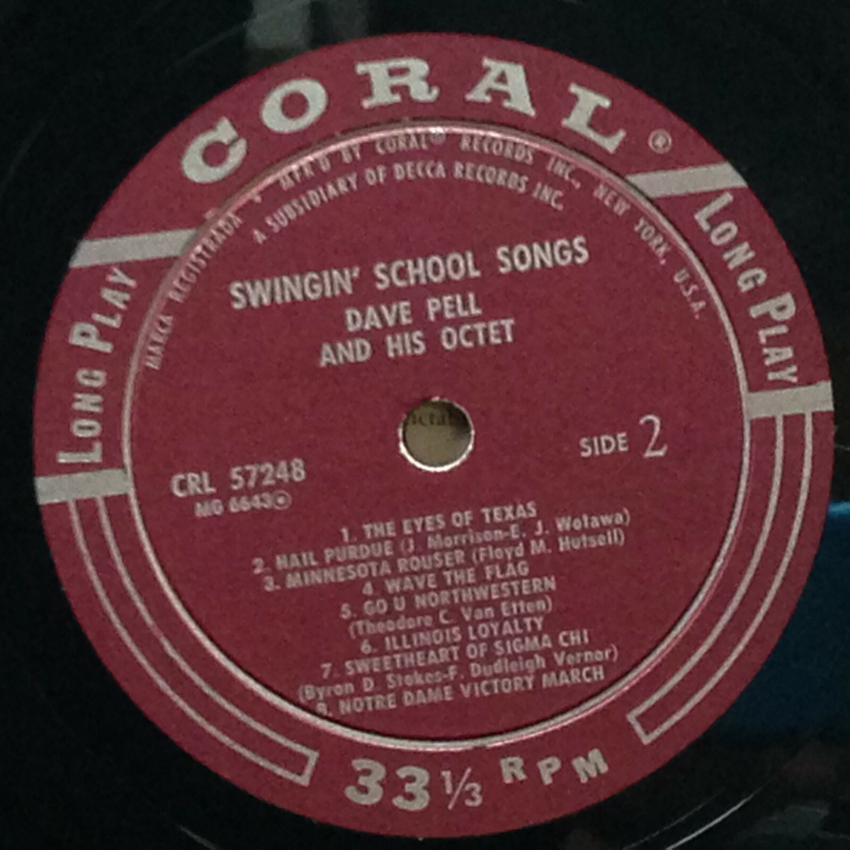 Dave Pell and His Octet-Swingin' School Songs-Coral 57248-MONO