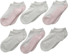 Jefferies Socks Baby Girl's 186519 Seamless Sport Low Cut Socks Size MD 12-6