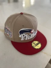 Lids HD Camel Pack Philadelphia Phillies Fitted Hat 7 1/8 New Era LidsHD Script