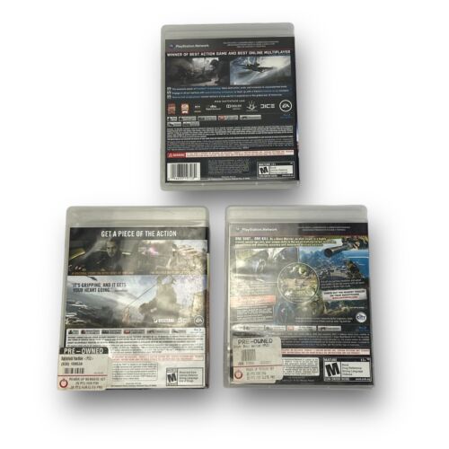 Sony PS3 Battlefield Hardline Battlefield 3 + Sniper Video Game Lot - Picture 2 of 14