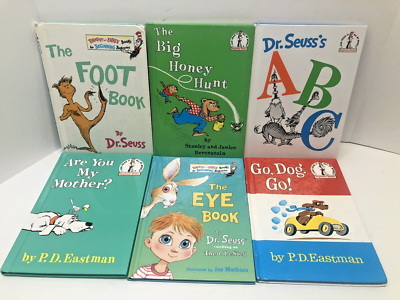 LOT of 12 Dr. Seuss's THE Beginner Books LIBRARY. Fox in Socks