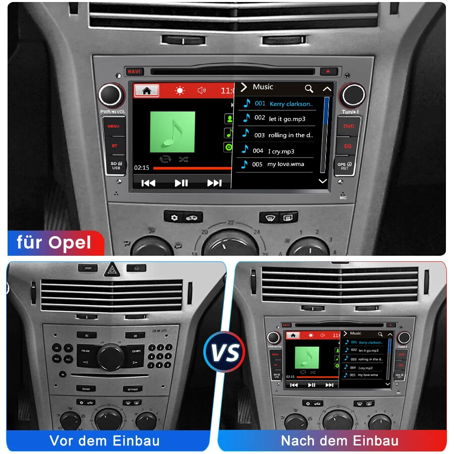 7'' Autoradio GPS Nav DVD Für Opel Astra Corsa C/D Vectra C Zafira B Signum DAB+ - Bild 2 von 4