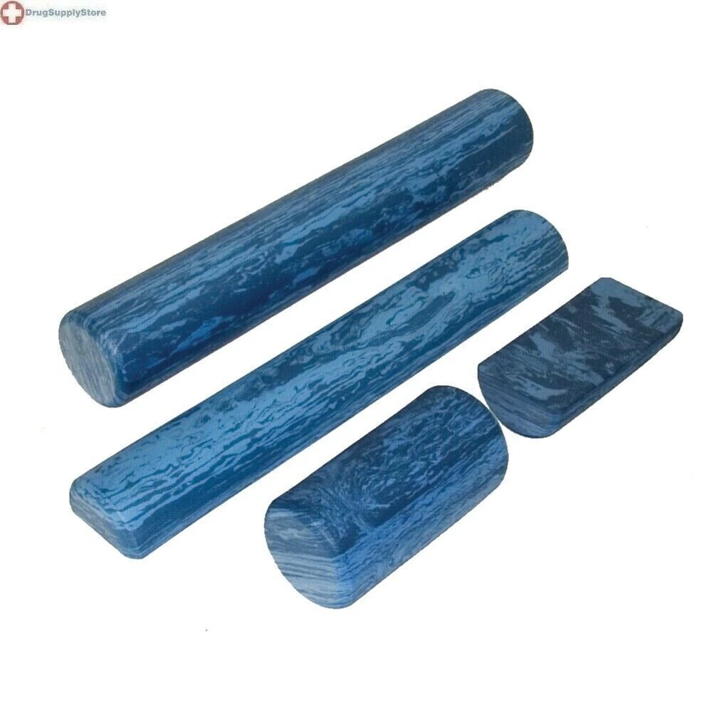 Cando Half Round Eva Mottled Foam Roller, 6"X12"