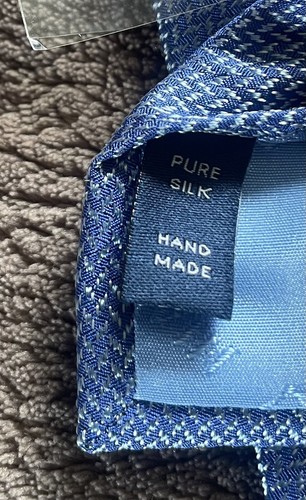 tm lewin shirt 16.5 slim Plus Pure Silk Tie - Picture 7 of 7