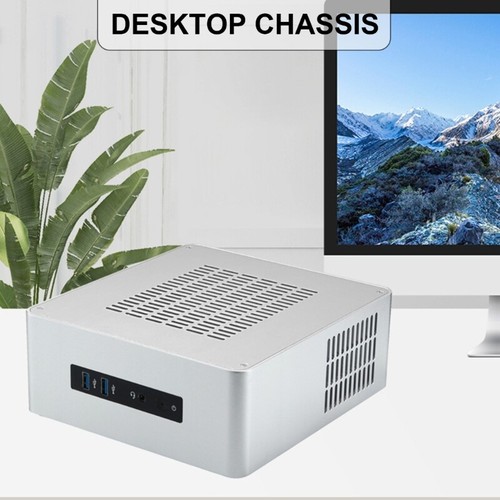 TA80 Boîtier de bureau Mini ITX châssis HTPC boîtier PC support disques 2,5 pouces - Photo 4/10