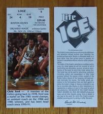 Game 5 CHRIS FORD Last Season BOSTON CELTICS 11/25/94 TICKET Boston Garden  