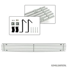 Sliver Billet Grille Grill Combo Insert Fit For 2009-14 Nissan Maxima 4Door 3.5L