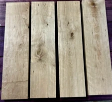 FOUR BEAUTIFUL KILN DRIED RUSTIC CHERRY S4S BOARDS WOOD LUMBER 24 X 6 X 1 1/4 T6