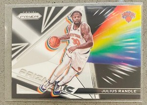 2021-22 Panini Prizm Basketball #22 Julius Randle Silver Prizm Prizmatic Insert