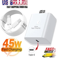 45W USB-C Fast Wall Charger Adapter PD 60W Cable For iPhone 16 15 14 13 Pro Max