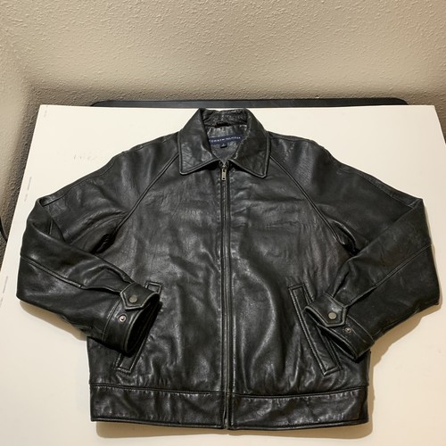 Tommy Hilfiger Black Vintage Leather 