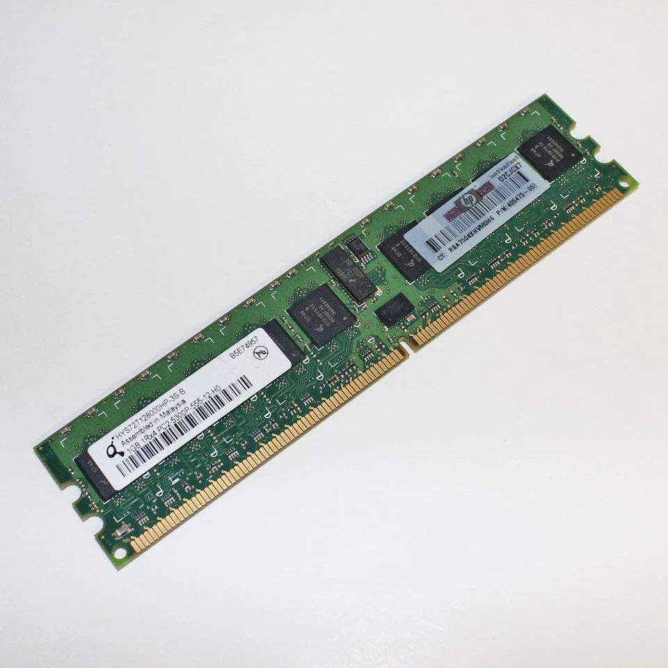 Qimonda Infineon/HP 1GB 1Rx4 PC2-5300P HYS72T128000HP-3S-B 405475-051 - Image 3 of 4