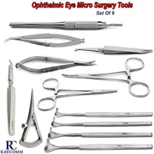 MICRO MINOR SURGERY SURGICAL OPTHALMIC INSTRUMENT STUDENT SET KIT