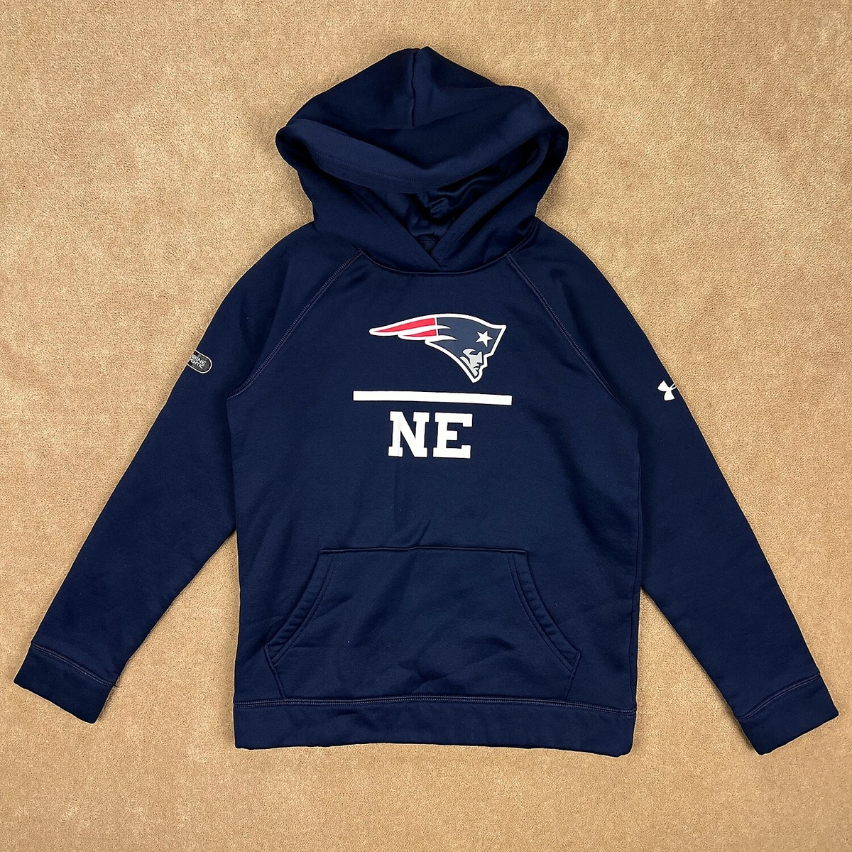New England Patriots Hoodie Youth Medium Blue Under Armour Coldgear Loose  NFL | eBay