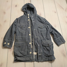 girls S gap kids jean jacket with hood