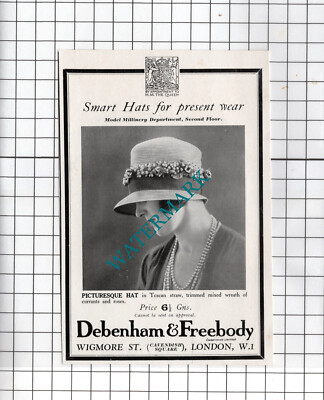 Debenham & Freebody London   - 1927 Small Advert
