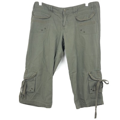 Tyte Women's '2000s Cargo Chino Cropped Khaki Low-Rise Capri Pants Juniors 9 | eBay