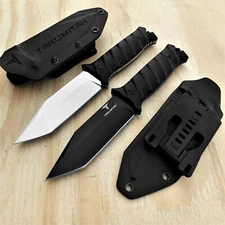 Takumitak 9.75" Fixed Blade Knife D2 5mm Tanto Blade G10 & Kydex Tactical Knife