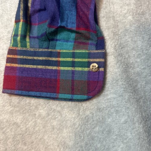 Camicia di flanella vintage Gant Cambridge taglia M uomo nuova con etichetta anni 90 grunge biker - Foto 4 di 8