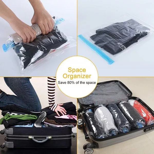 Travel Roll Up Compression Vacuum Home Luggage Storage Sack Hand-Rolled  Compression Bag Organizer Fast Free Shipping Items - AliExpress