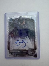 2025 Bowman Chrome - Prospect Autographs Kyle Karros  Speckle Refractor /299