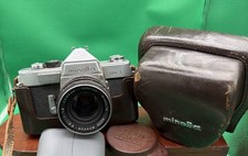 Minolta SR-1 SLR 35mm Camera w/ Rokkor-PF 55mm f/1.8 Lens Cap Leather Case Plus