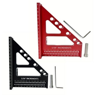 3D MultiAngles Carpentry Measuring Ruler Scribing Ruler for Precise Woodwork