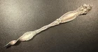 ANTIQUE STERLING SILVER LILY PATTERN BUTTER PICK TWIST, 2.13 Grams, ART NOUVEAU