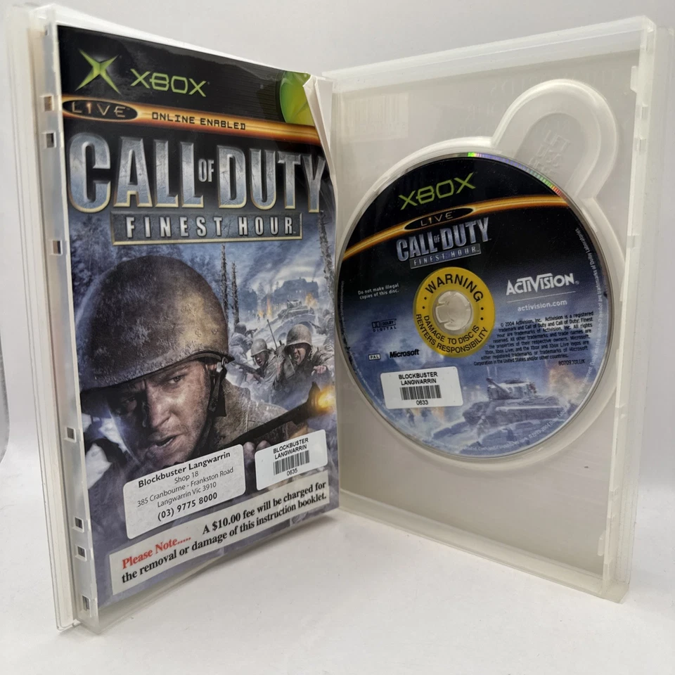 Call Of Duty Finest Hour Microsoft Xbox Original Game With Manual PAL Ex Rental - Image 3 of 4