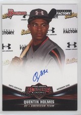 2017 Bowman Draft Under Armour All-America Game 22/199 Quentin Holmes Auto 03xg