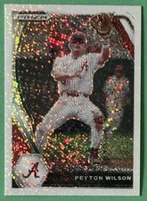 2021 Prizm Draft Picks White Sparkle Peyton Wilson - Kansas City Royals RC /20