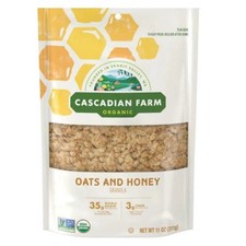 Granola Bio D'Avoine Et De Miel 11 Oz (Caisse De 4) Par Cascadian Farm