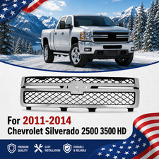 Front Grille Assembly Chrome For 2011-2014 Chevrolet Silverado 2500 3500 Hd Front Grille Assembly Chrome For 2011-2014 Chevrolet Silverado 2500 3500 Hd