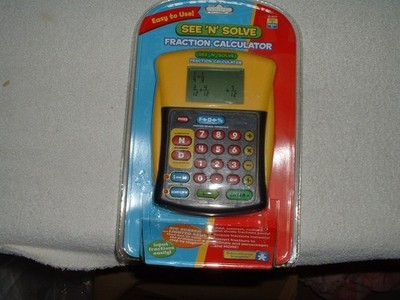 Educational Insights - See 'N' Solve Fraction Calculator EI-8479