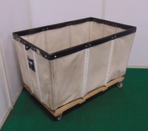 Canvas Basket Truck - 54" x 34" x 37" Industrial Laundry Material Handling Cart
