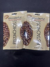Wonderful Pistachios NoShells Sweet Cinnamon Nuts 5.5oz - Lot Of 2 - Exp 11/2026