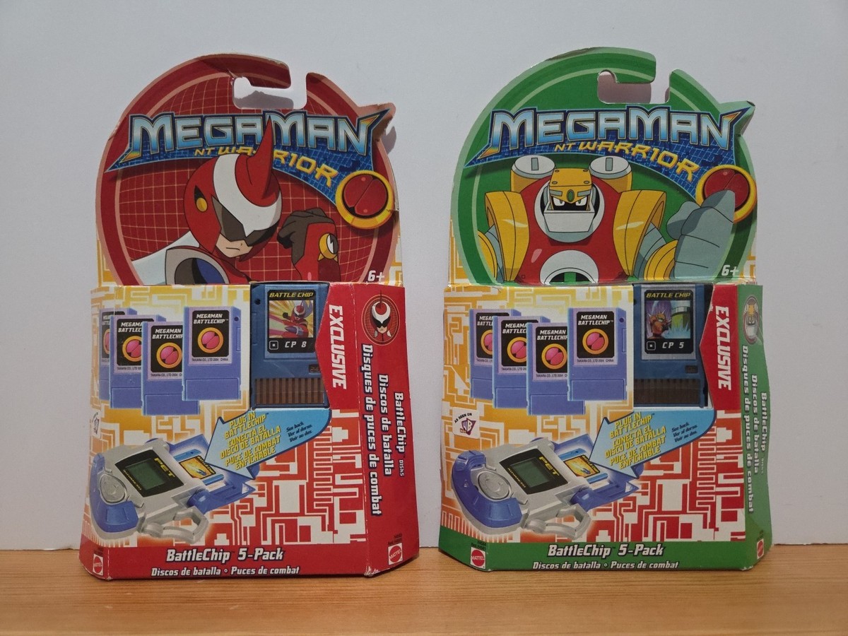 2-Pack Of Megaman NT Warrior Battlechip 5 Pack Mattel Exclusive | eBay